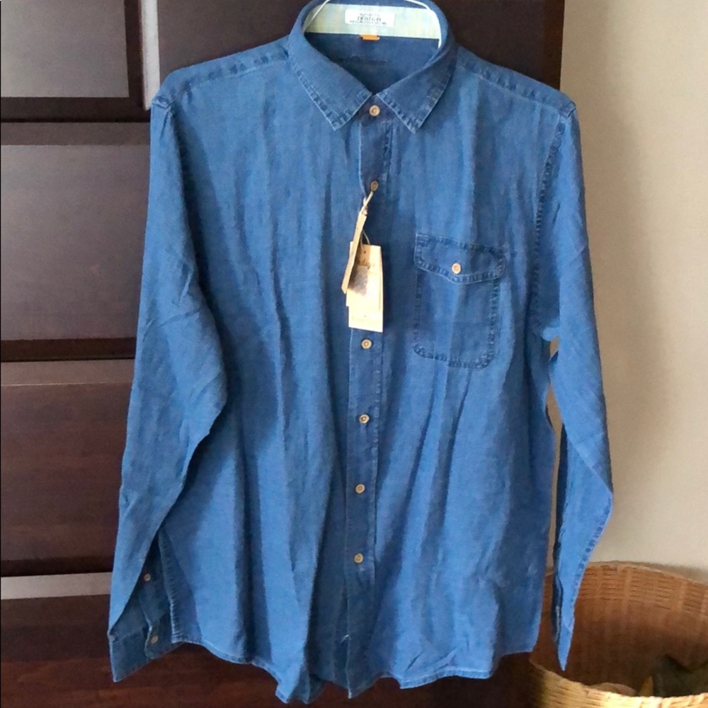 BRAND NEW! Men’s linen/cotton shirt